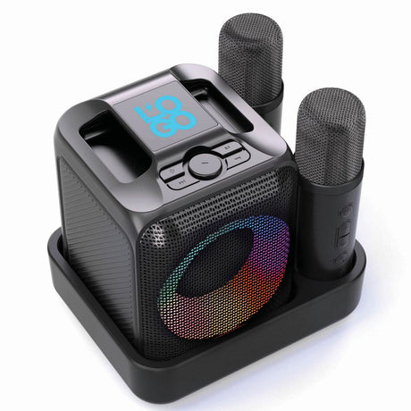 Singvibe Rcs Recycled Plastic Karaoke Set With Double Mic
