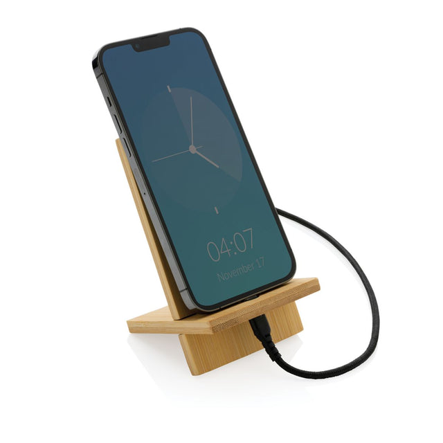 Bamboo Phone Stand In Kraft Box