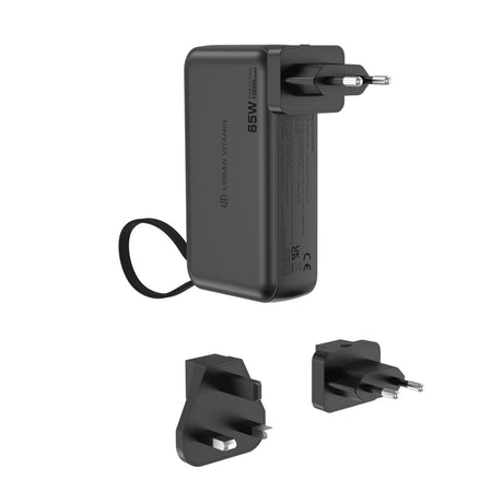 Urban Vitamin Eureka Hybrid Gancharger 10 000 mAh ārējais akumulators, 65 W