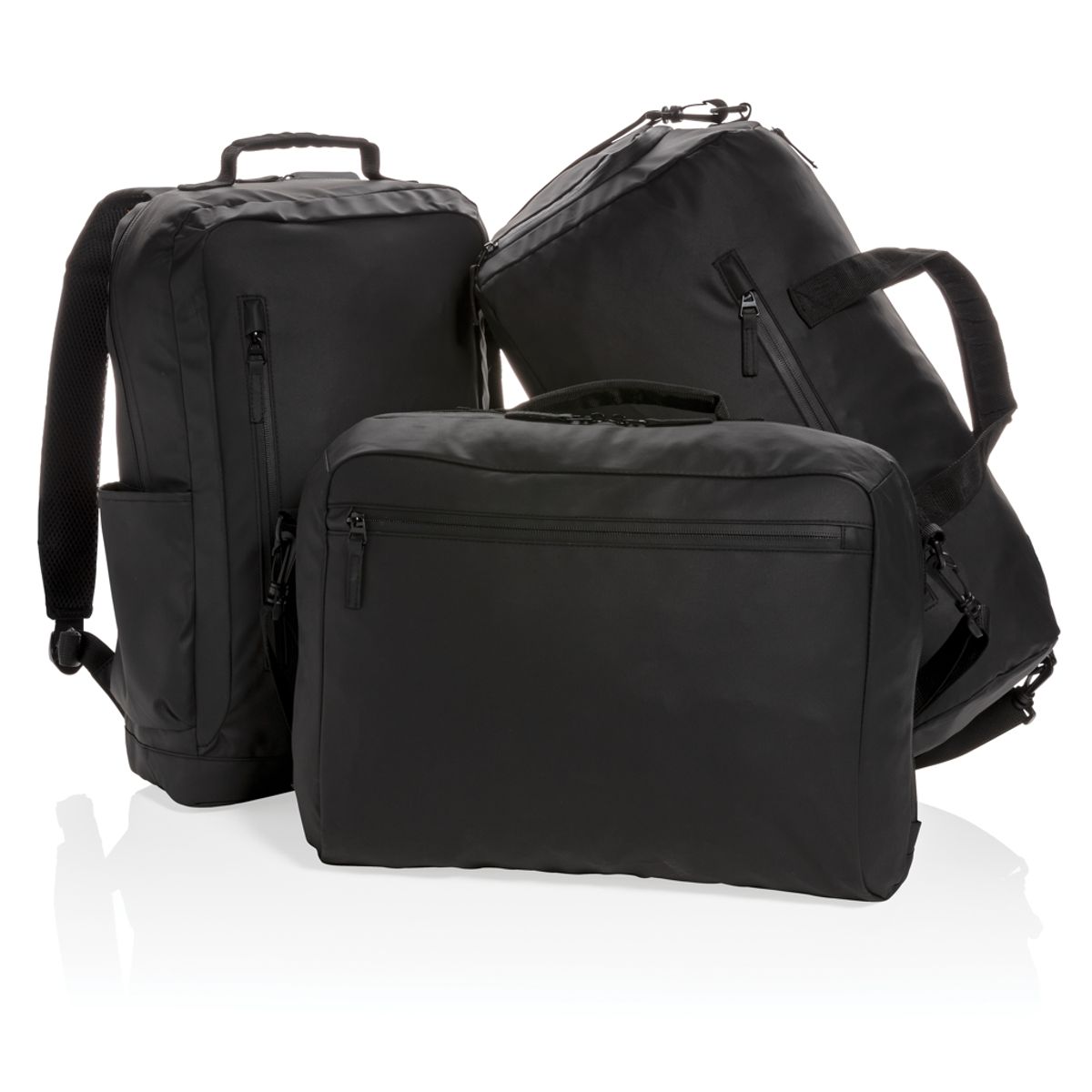 Fashion Black 15.6" Laptop Backpack Pvc Free