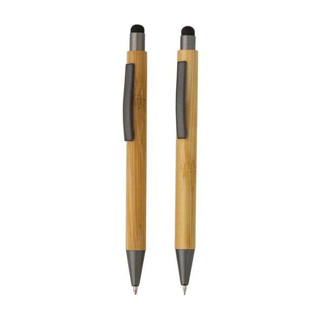 Bamboo Modern Pen Set In Box