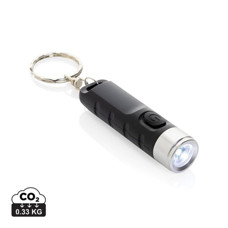 Globix Rcs Recycled Plastic Usb Re-Chargeable Keychain Torch