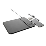 Swiss Peak Rcs pārstrādāta PU 15 W 3-in-1 uzlādējama peles paklājs