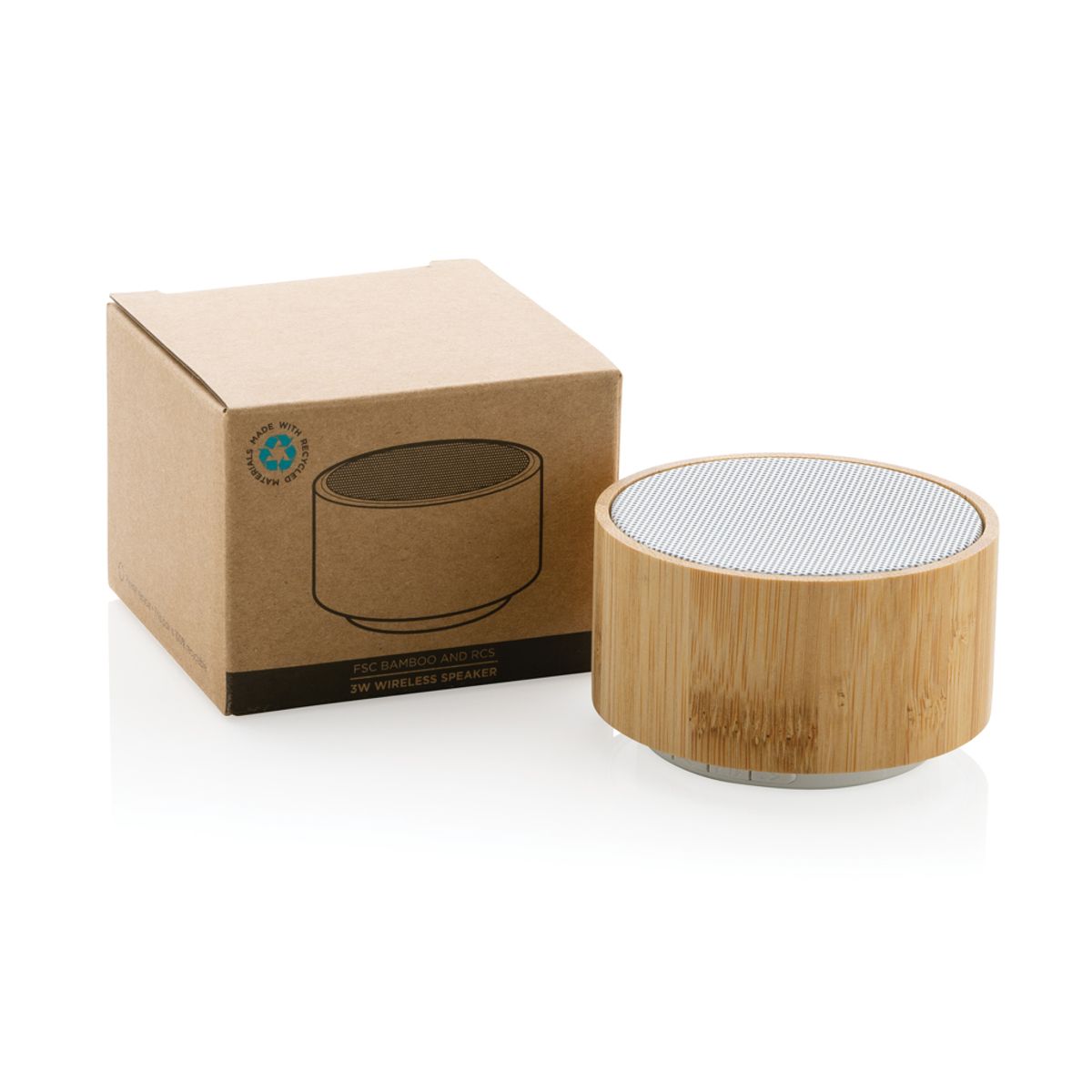 Rcs Recycled Plastic And Bamboo 3W Wireless Speaker