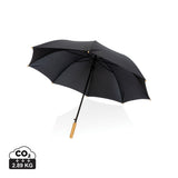 27" Impact Aware™ Rpet 190T Auto Open Bamboo Umbrella