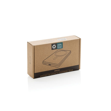 Orion Rcs Recycled Aluminium 5000 Mah 5W Magnetic Powerbank