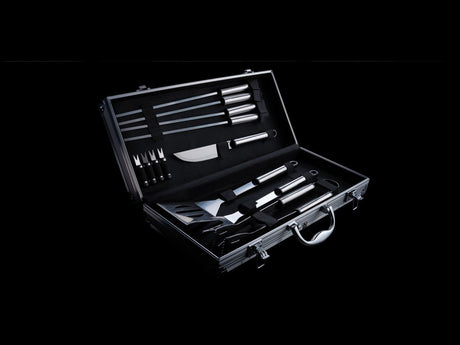 12 Pcs Barbecue Set In Aluminium Box