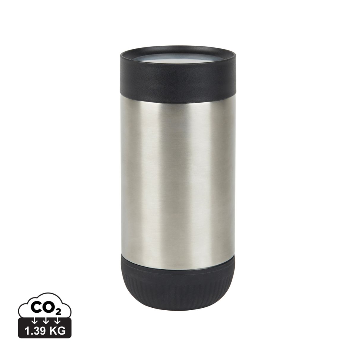 Vinga Erie RCS pārstrādāta nerūsējošā tērauda krūze ar vāciņu, 350 ml