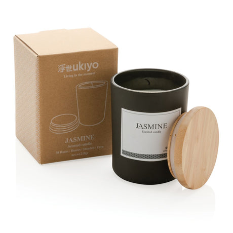 Ukiyo Deluxe aromātiskā svece ar bambusa vāciņu