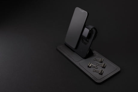 Swiss Peak 3 In 1 Rcs Recycled Pu Wireless Charger Desk Tray