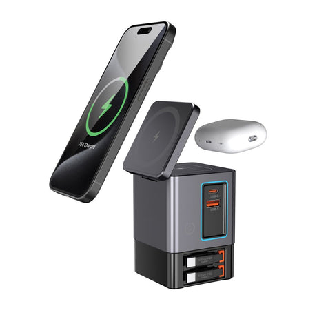 Urban Vitamin Sacramento 105W Gan Charger+Retractable Cables