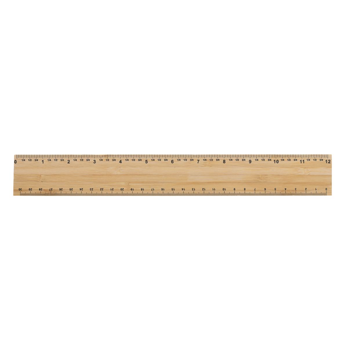 Timberson Extra Thick 30Cm Double Sided Bamboo Ruler