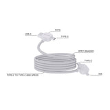 Urban Vitamin Stockton 65W Rcs Rtpe/Rpet Magnetic Cable