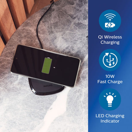 Philips 10 W bezvadu Qi lādētājs