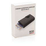 Standard Aluminium Rfid Cardholder With Pu Wallet
