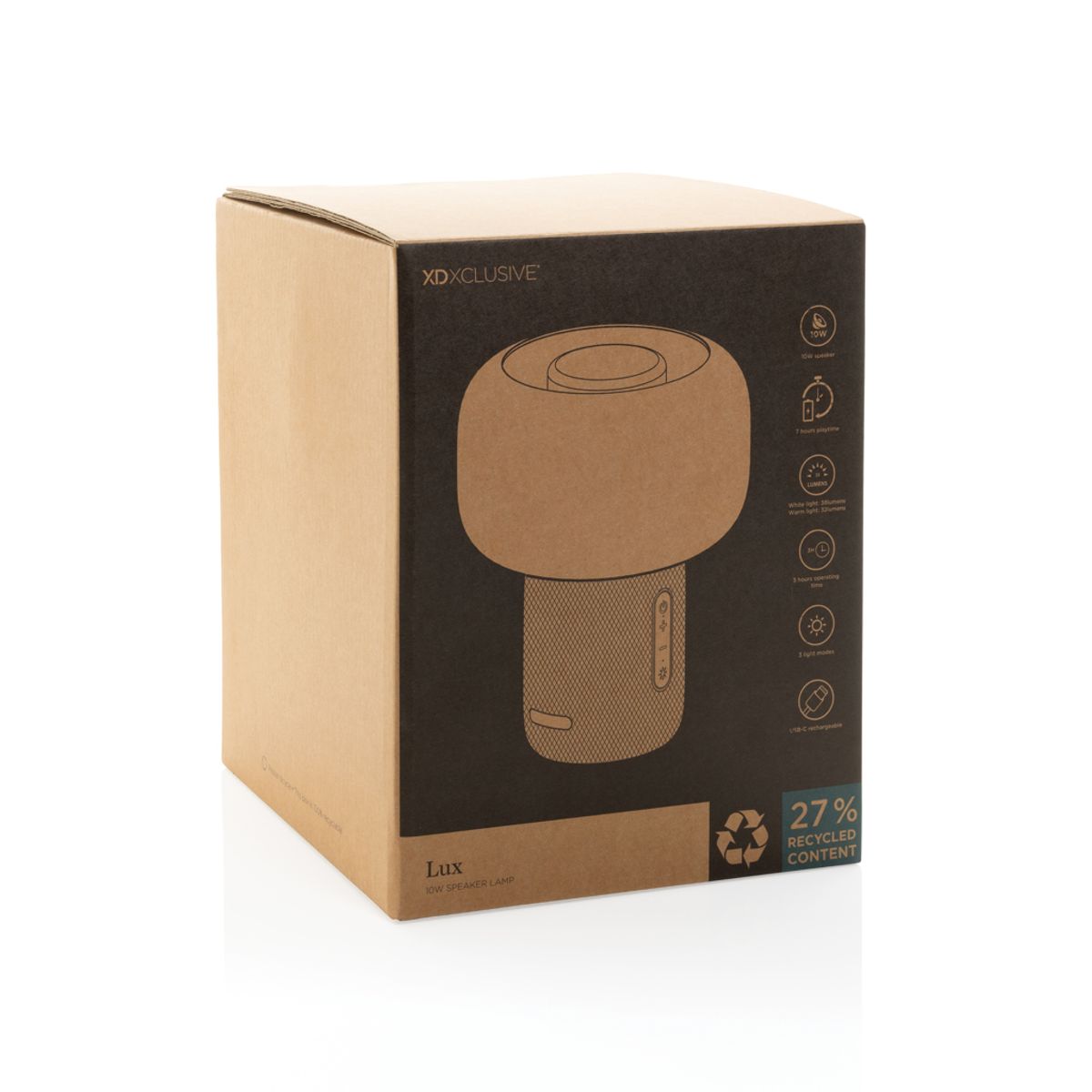Lux Rcs Recycled Plastic 10W Speaker Lamp
