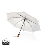 Kaycey 21" Aware™ Rpet Acacia Wood Mini Auto Open Umbrella