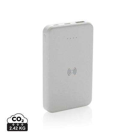 Rcs pārstrādāta plastmasa 5000 mAh 5 W bezvadu ārējais akumulators
