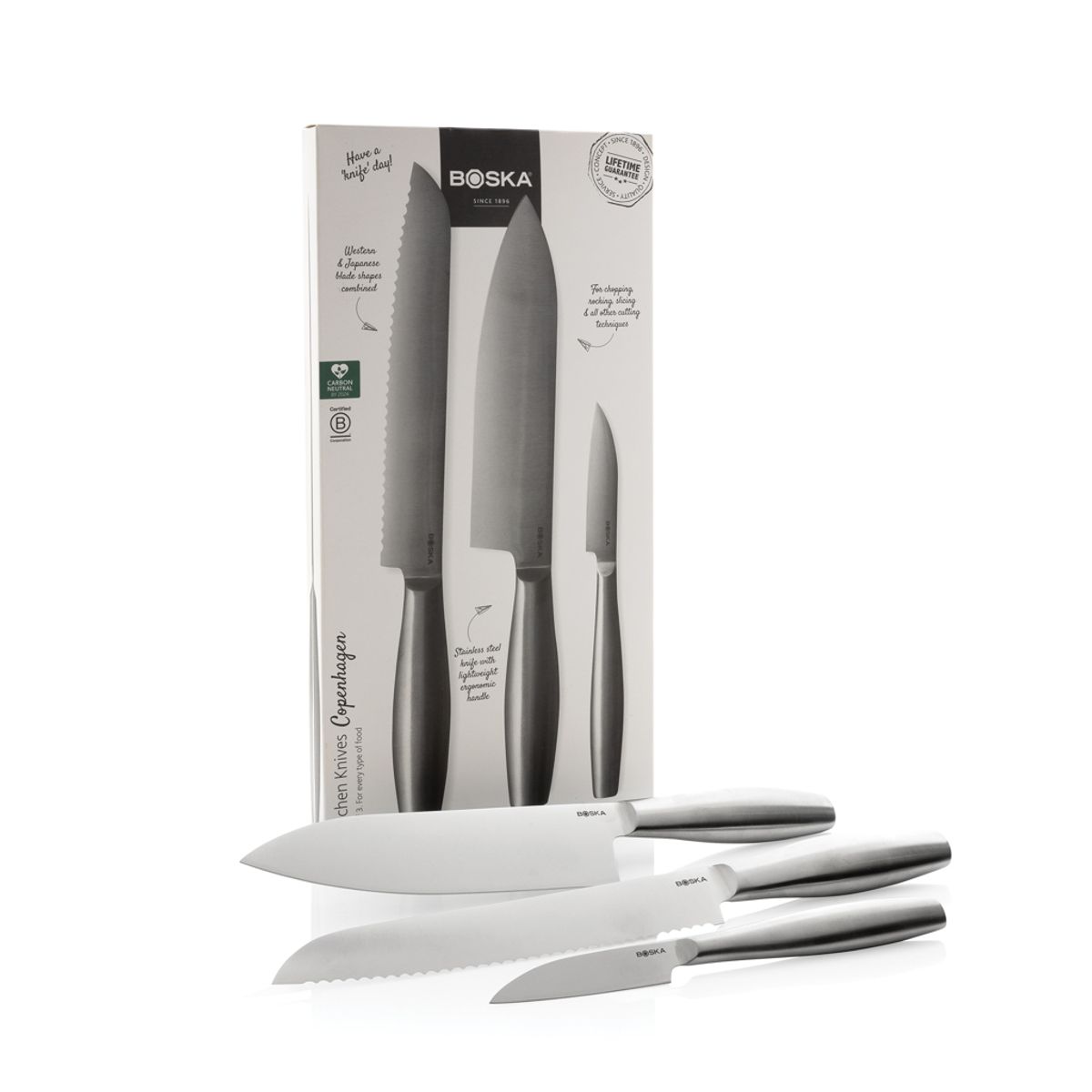 Boska Kitchen Knives Copenhagen, Set Of 3
