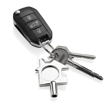 Rcs Recycled Zinc Alloy 3 In 1 Keychain