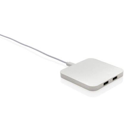 Rcs Recycled Plastic 10W Wireless Charger With Usb Ports