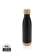 Vacuum Stainless Steel Bottle With Bamboo Lid And Bottom