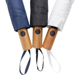 Kaycey 21" Aware™ Rpet Acacia Wood Mini Auto Open Umbrella