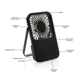 Aervina Rcs Recycled Plastic Re-Chargeable Desk Fan