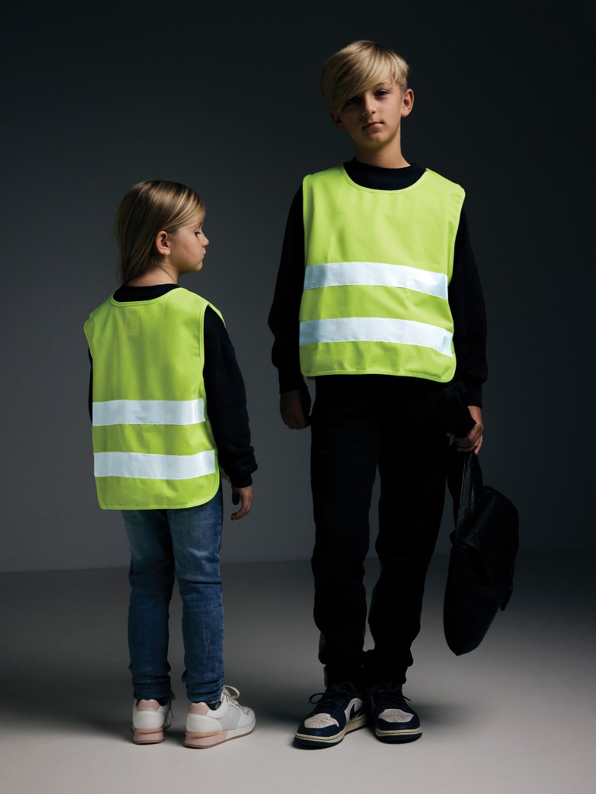 Grs Recycled Pet High-Visibility Safety Vest 7-12 Years