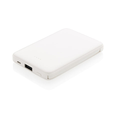 5.000 Mah Pocket Powerbank With Integrated Cables