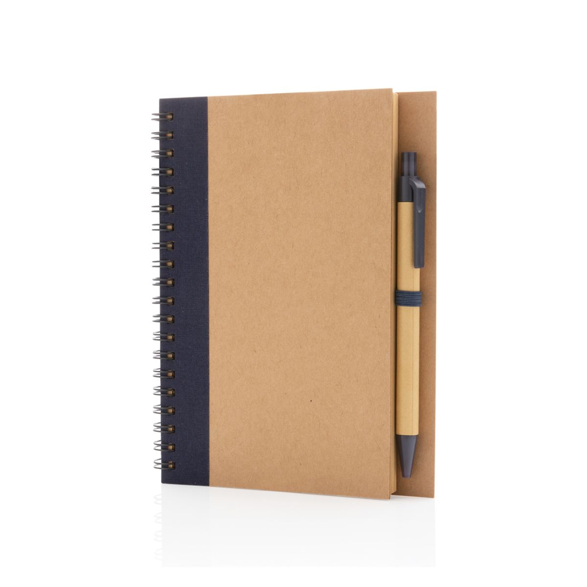 Kraft Spiral Notebook With Pen