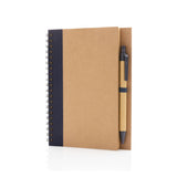Kraft Spiral Notebook With Pen
