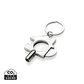 Rcs Recycled Zinc Alloy 3 In 1 Keychain