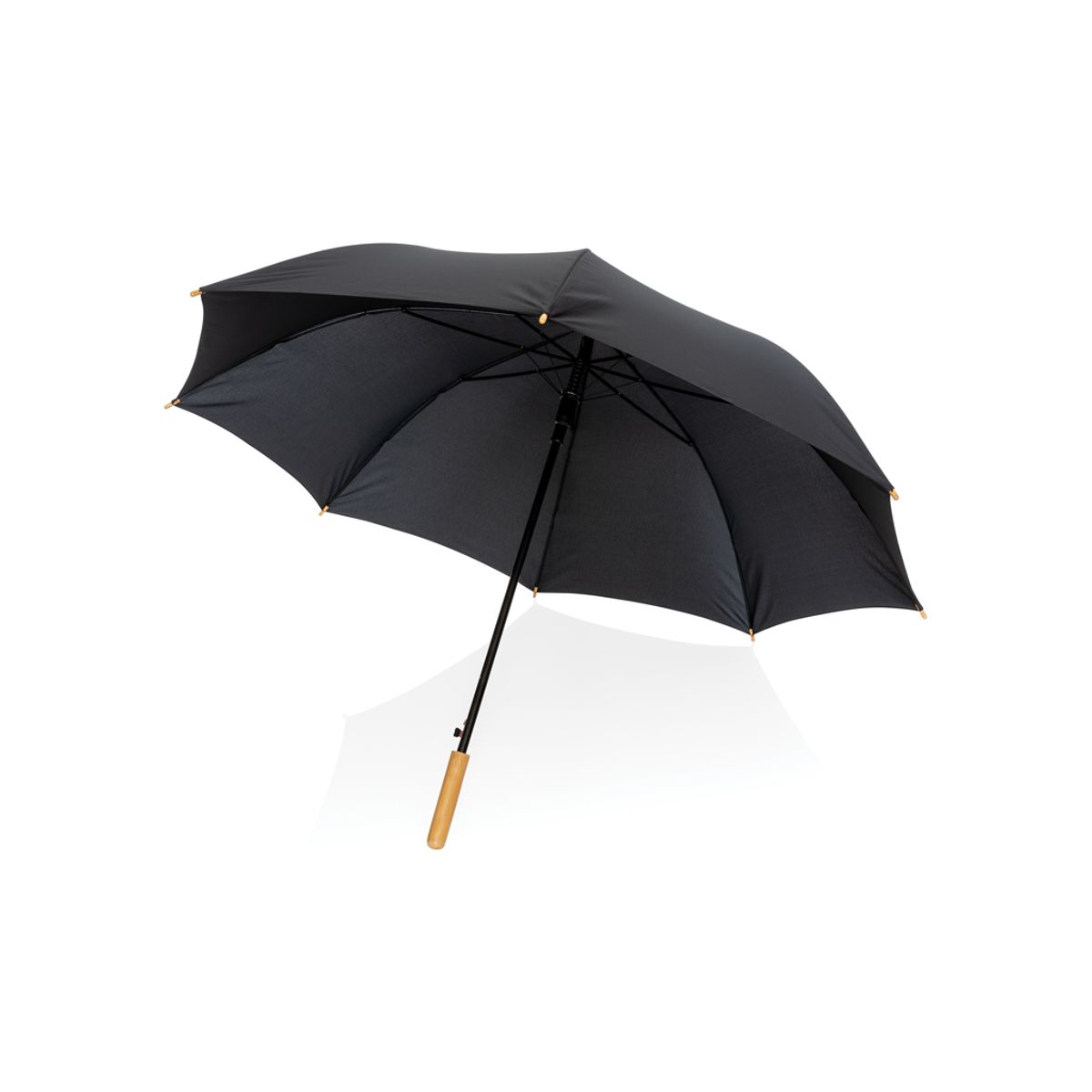 27" Impact Aware™ Rpet 190T Auto Open Bamboo Umbrella