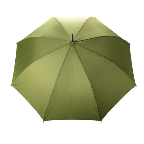 27" Impact Aware™ Rpet 190T Auto Open Bamboo Umbrella