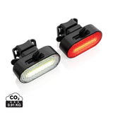 Lumino Rcs Recycled Plastic Usb Re-Chargeable Bike Light Set