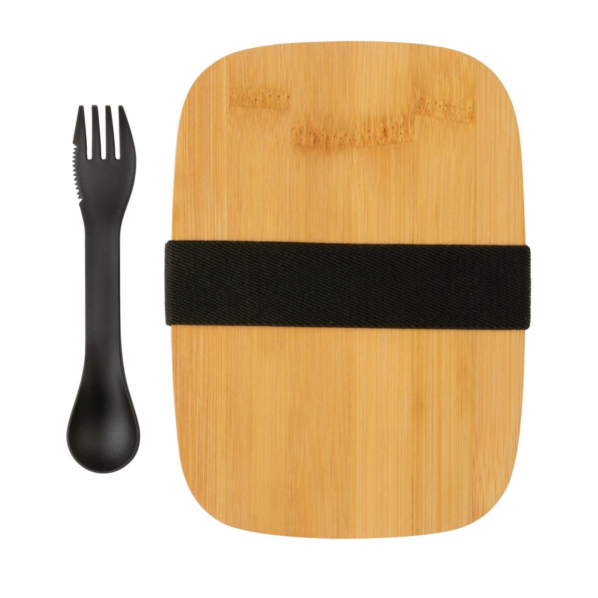 Stainless Steel Lunchbox With Bamboo Lid And Spork