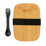 Stainless Steel Lunchbox With Bamboo Lid And Spork