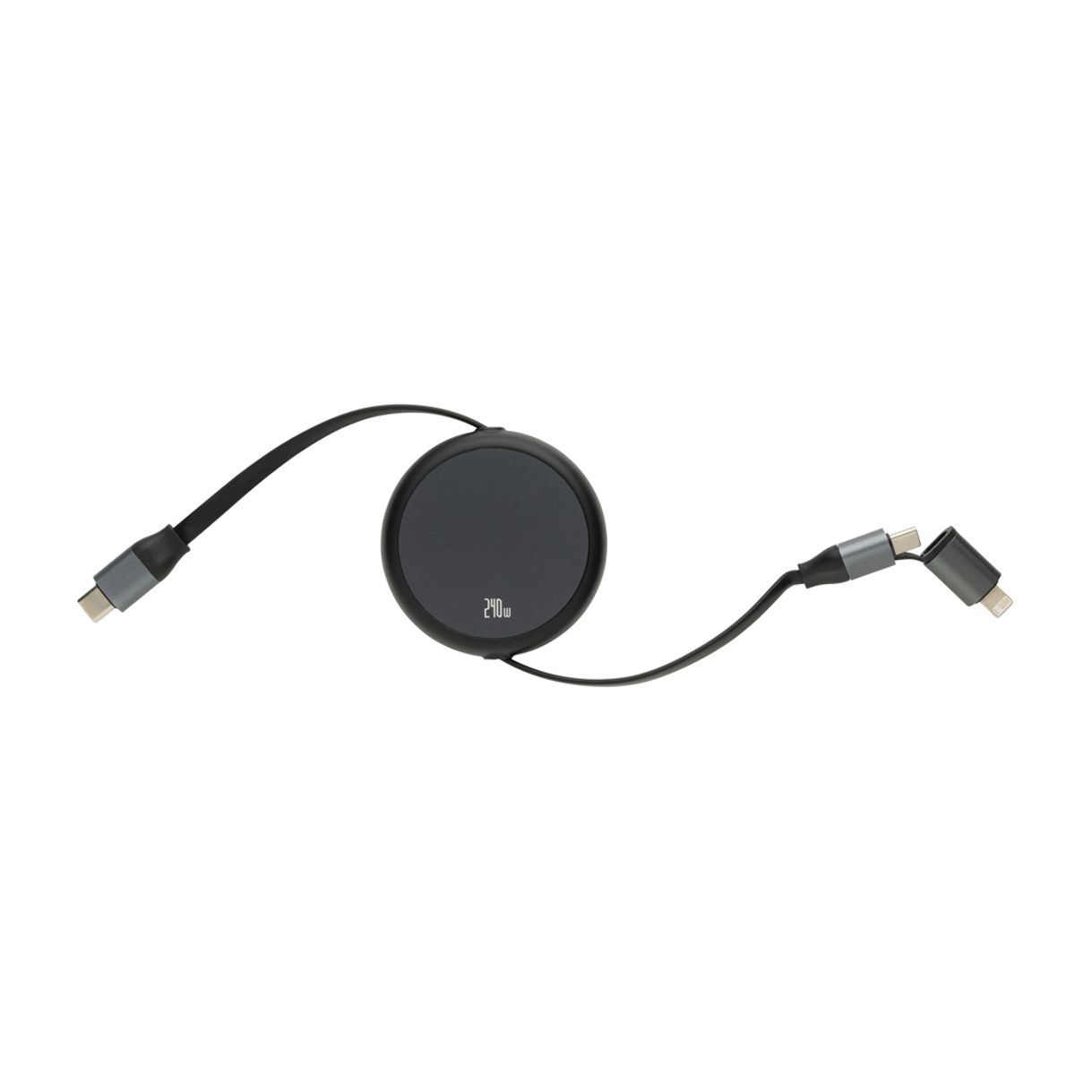 Terra Rcs Recycled Aluminium Retractable 240W 2-In-1 Cable