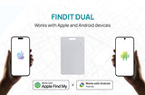 Findit Dual Rcs Rplastic ultraplāna meklēšanas karte ar uzlādējamu bateriju