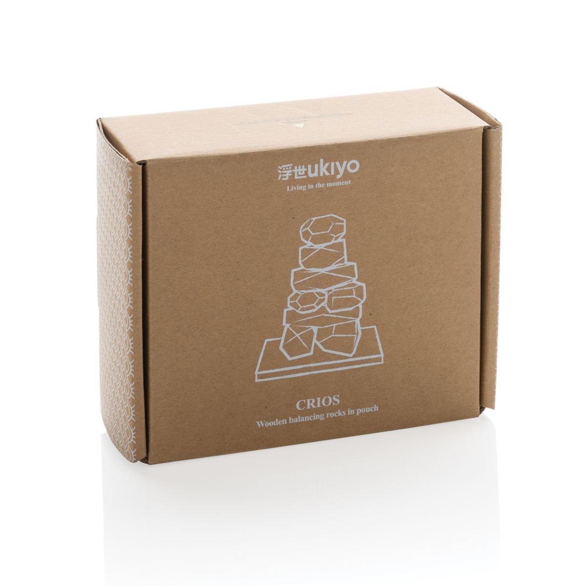 Ukiyo Crios Wooden Balancing Rocks In Pouch
