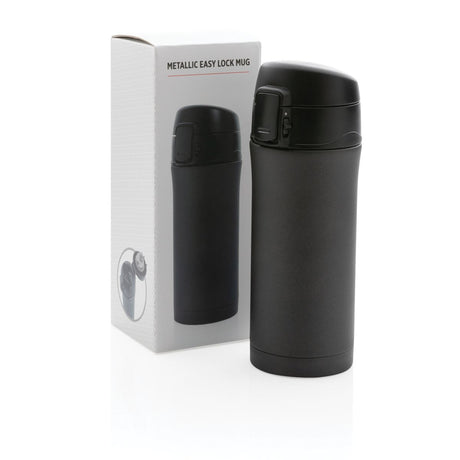 Metallic Easy Lock Vacuum Mug