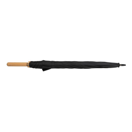23" Impact Aware™ Rpet 190T Auto Open Bamboo Umbrella