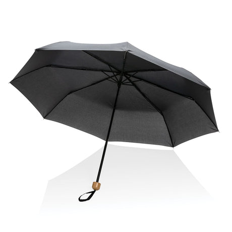20,5 collu Impact Aware™ RPET 190T Pongee bambusa mini lietussargs