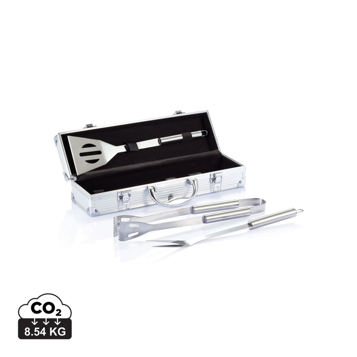 3 Pcs Barbecue Set In Aluminium Box