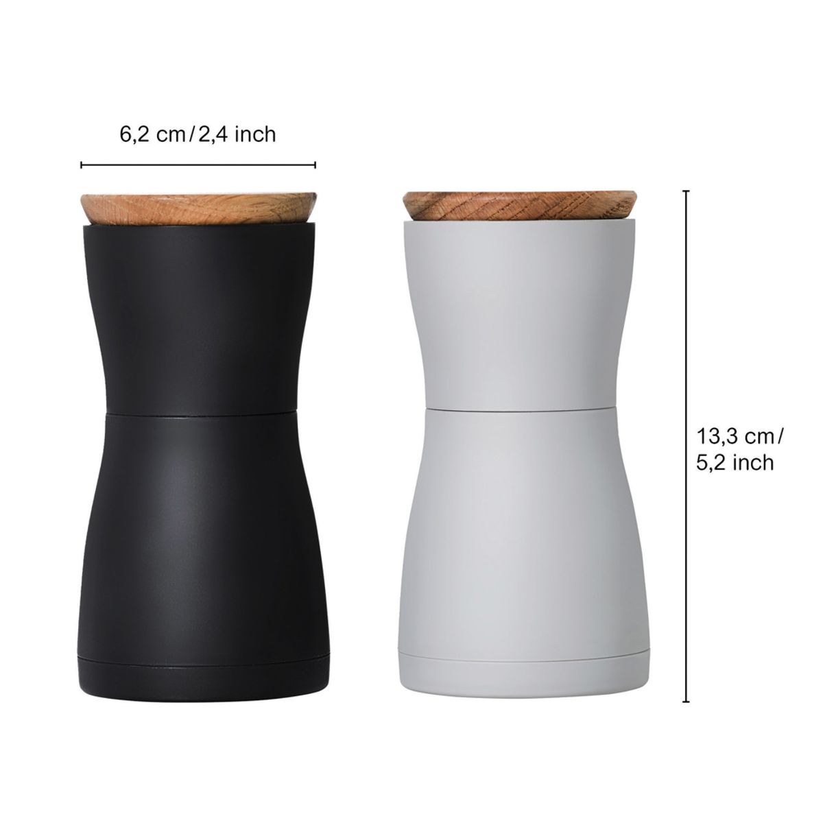 Adhoc Twin Salt And Pepper Mill Set
