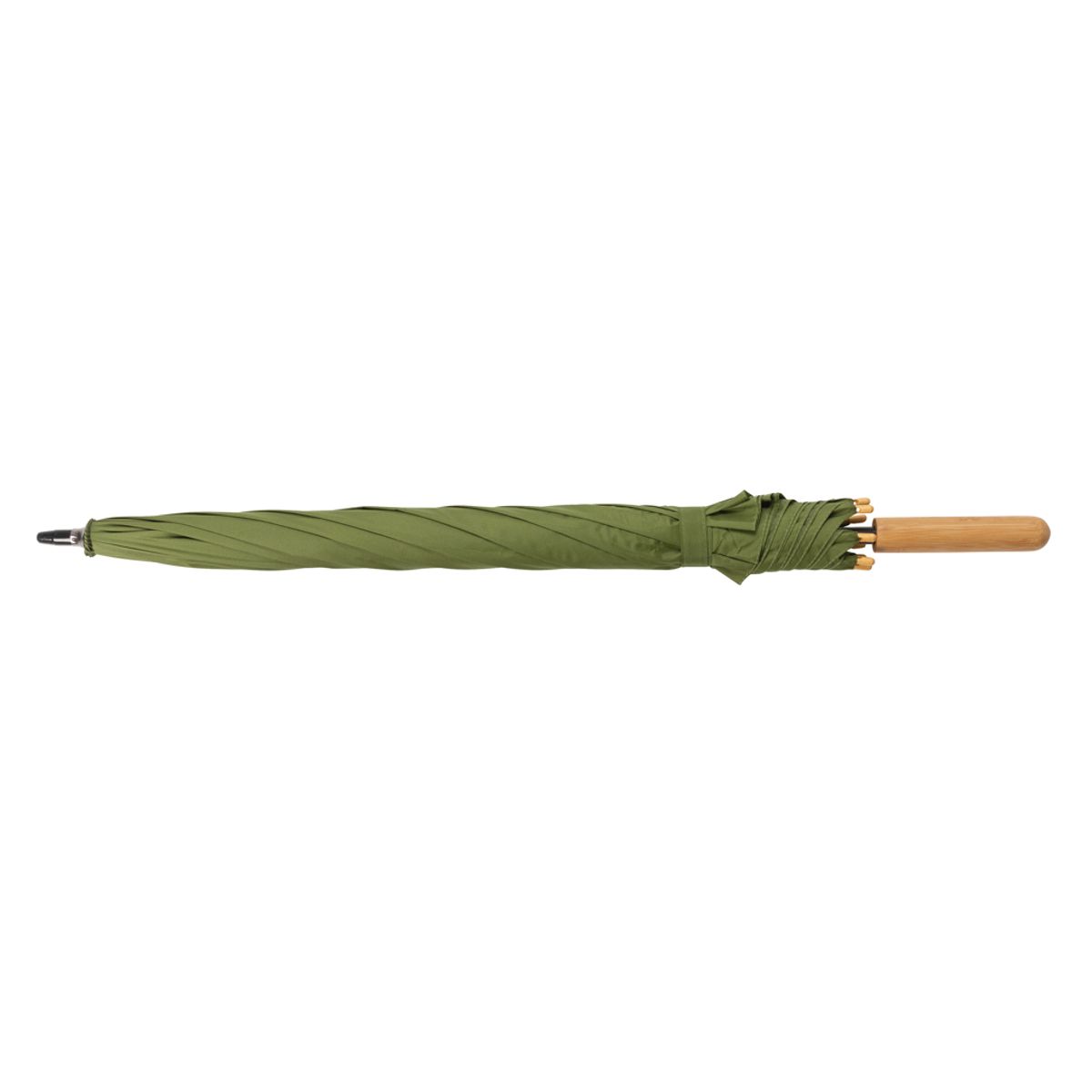 23" Impact Aware™ Rpet 190T Auto Open Bamboo Umbrella