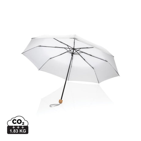 20,5 collu Impact Aware™ RPET 190T Pongee bambusa mini lietussargs