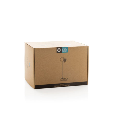 Zenara Rcs Recycled Plastic And Cork 15W Wireless Desk Lamp