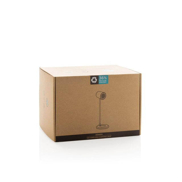 Zenara Rcs Recycled Plastic And Cork 15W Wireless Desk Lamp